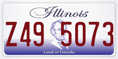 IL license plate Z495073