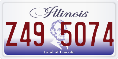 IL license plate Z495074