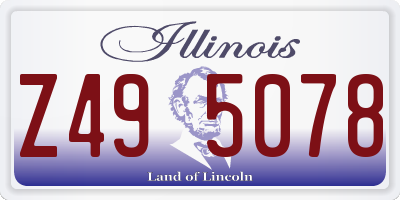 IL license plate Z495078