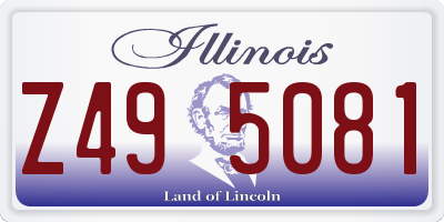 IL license plate Z495081