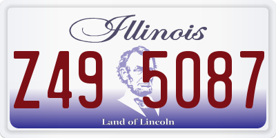 IL license plate Z495087