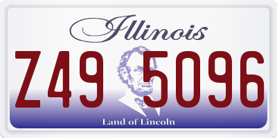 IL license plate Z495096