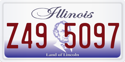 IL license plate Z495097