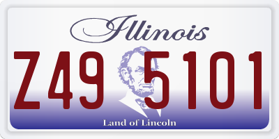 IL license plate Z495101