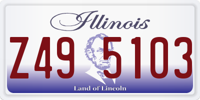 IL license plate Z495103