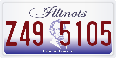 IL license plate Z495105