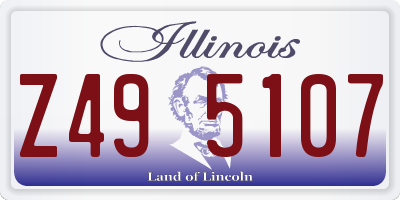 IL license plate Z495107