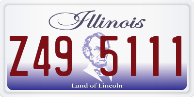 IL license plate Z495111