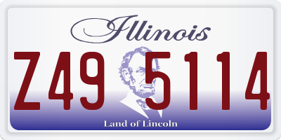 IL license plate Z495114
