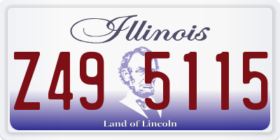 IL license plate Z495115