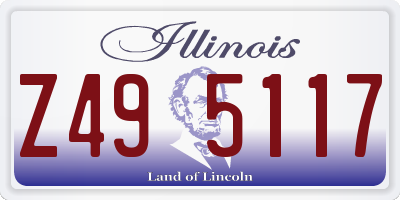 IL license plate Z495117
