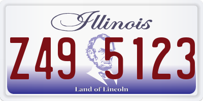 IL license plate Z495123