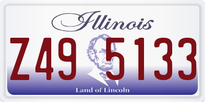 IL license plate Z495133