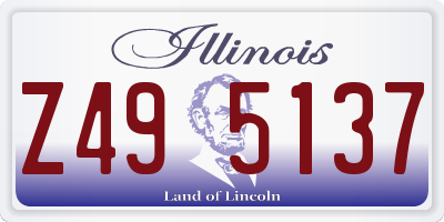 IL license plate Z495137