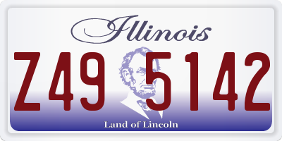 IL license plate Z495142