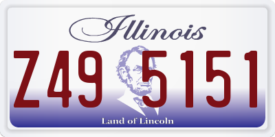 IL license plate Z495151
