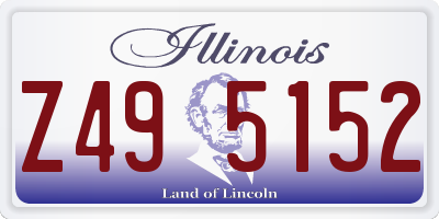 IL license plate Z495152