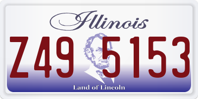 IL license plate Z495153