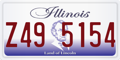 IL license plate Z495154