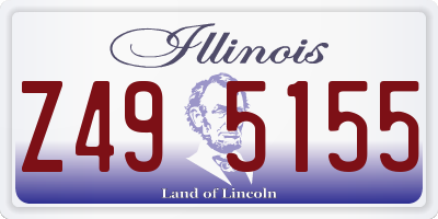 IL license plate Z495155
