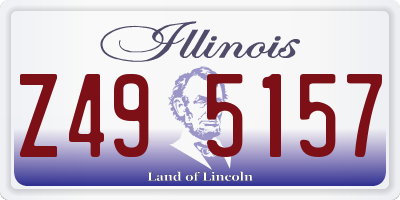 IL license plate Z495157