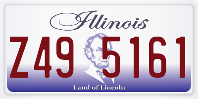 IL license plate Z495161