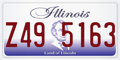 IL license plate Z495163