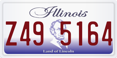 IL license plate Z495164