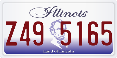 IL license plate Z495165