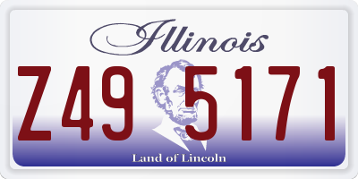 IL license plate Z495171
