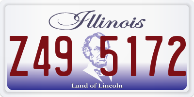 IL license plate Z495172