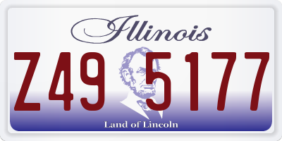IL license plate Z495177