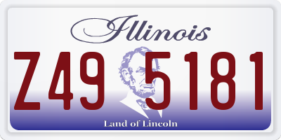 IL license plate Z495181