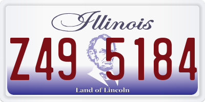 IL license plate Z495184