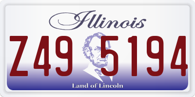 IL license plate Z495194