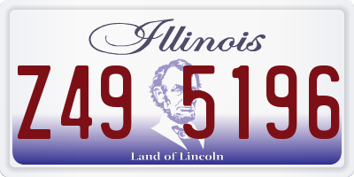 IL license plate Z495196