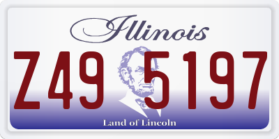 IL license plate Z495197
