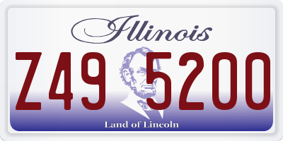 IL license plate Z495200