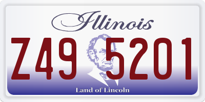 IL license plate Z495201