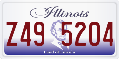IL license plate Z495204