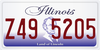 IL license plate Z495205
