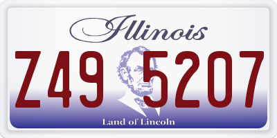 IL license plate Z495207