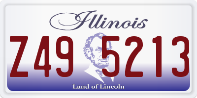 IL license plate Z495213