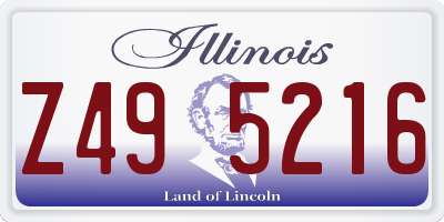 IL license plate Z495216