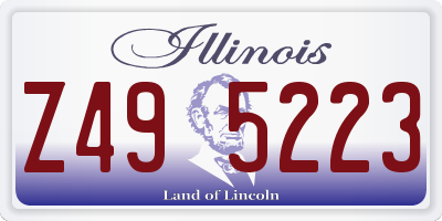 IL license plate Z495223