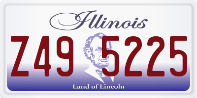 IL license plate Z495225