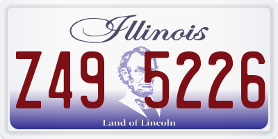IL license plate Z495226