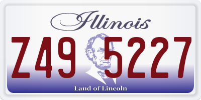 IL license plate Z495227