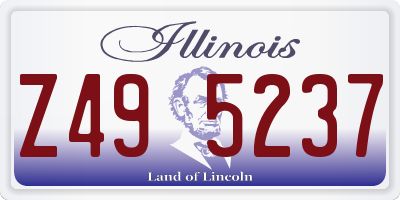 IL license plate Z495237