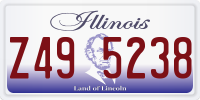 IL license plate Z495238